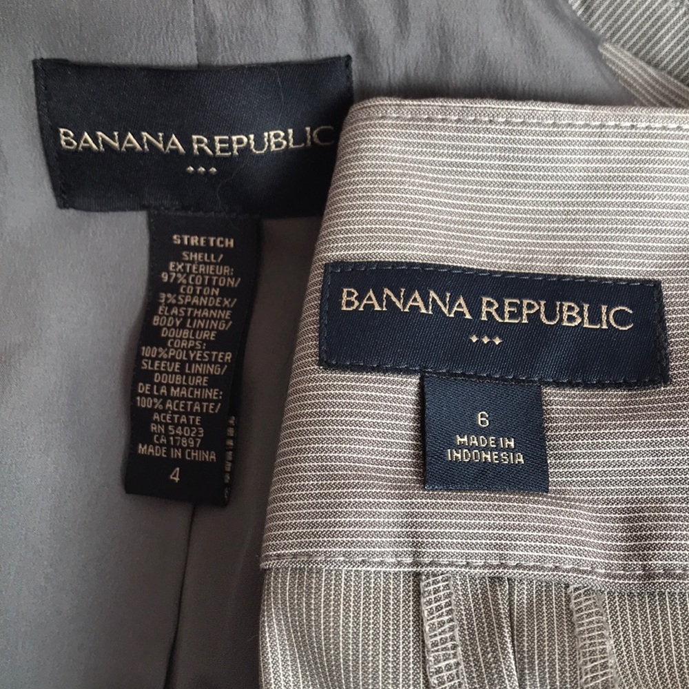 NWOT Banana Republic suit. jacket-4, skirt-6 - Picture 5 of 7